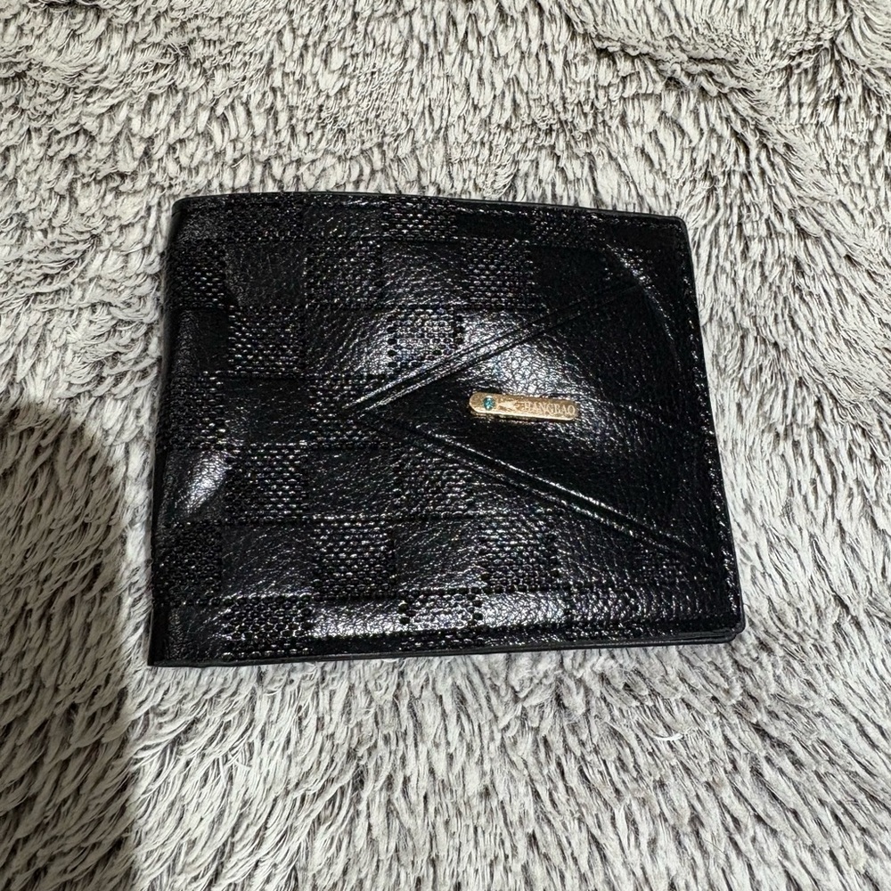 Jiangbao Black Textured Wallet